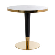 Bistro table Osteria black/white 80Ø