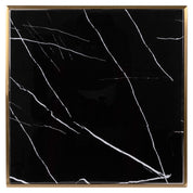 Bistro table Zenza black/gold 50x50