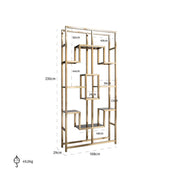 Display cabinet Magnus brushed gold (Brushed Gold)