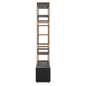 Display cabinet Hunter black rustic