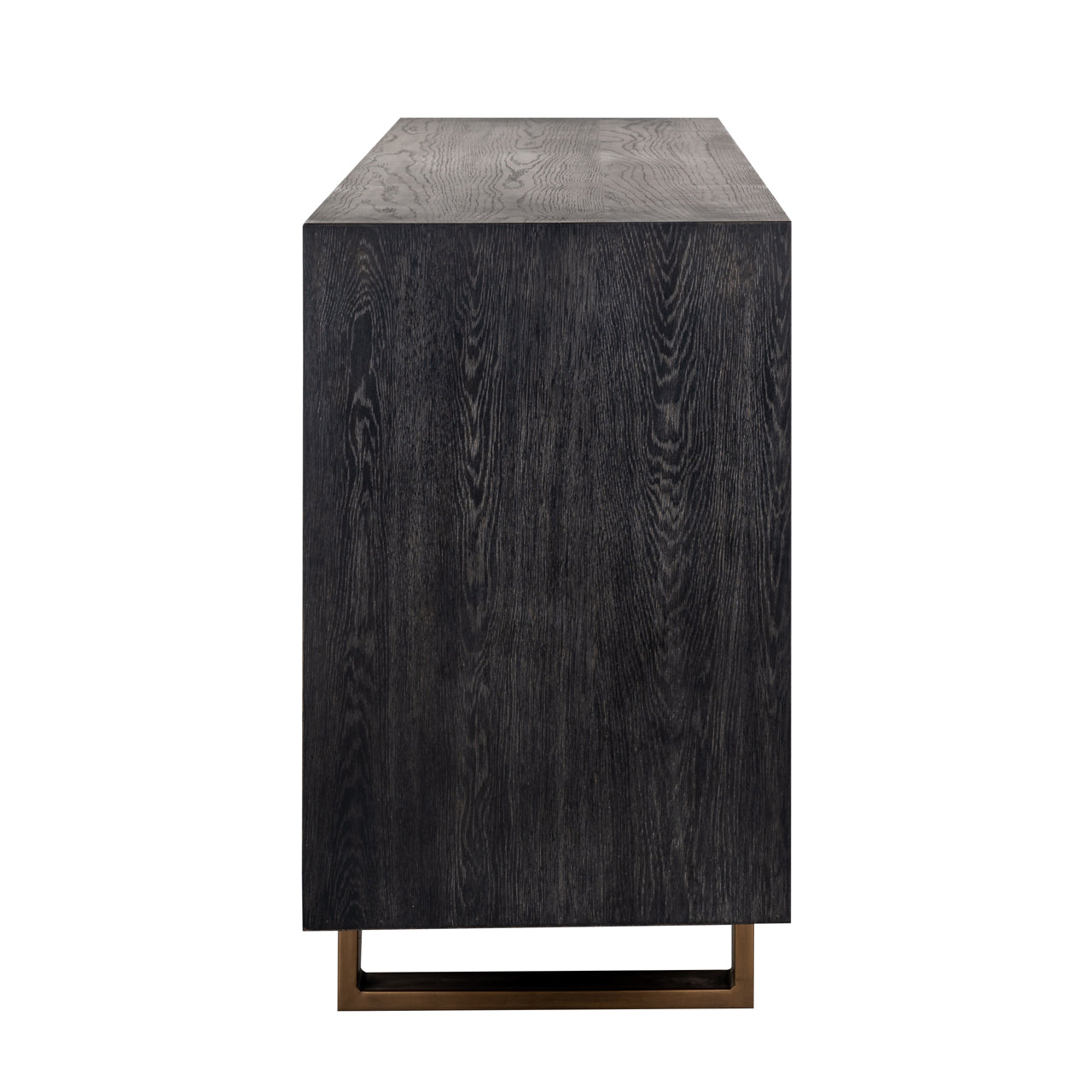 Sideboard Hunter black rustic 4-doors