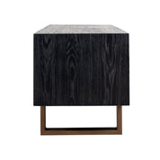 TV cabinet Hunter black rustic