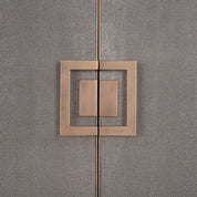 Storage cabinet Bloomville brass shagreen