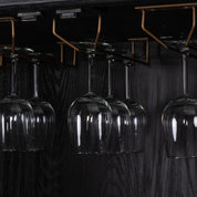 Storage cabinet Bloomville brass shagreen