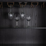 Storage cabinet Bloomville brass shagreen