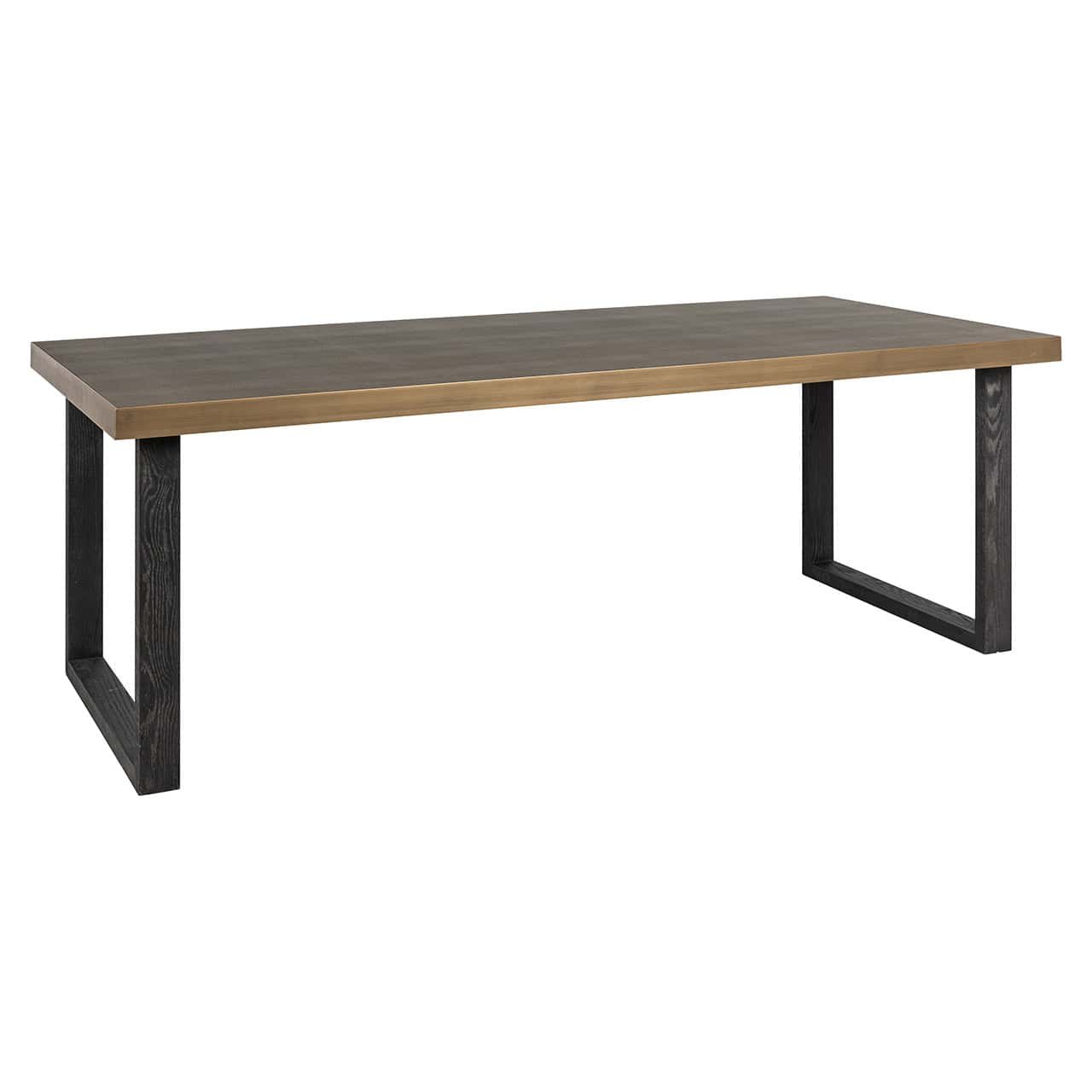 Mesa de comedor Bloomville 200 con cristal (marrón)