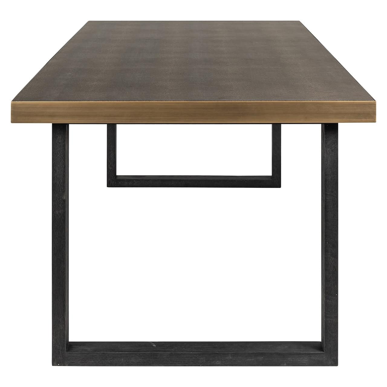 Mesa de comedor Bloomville 200 con cristal (marrón)