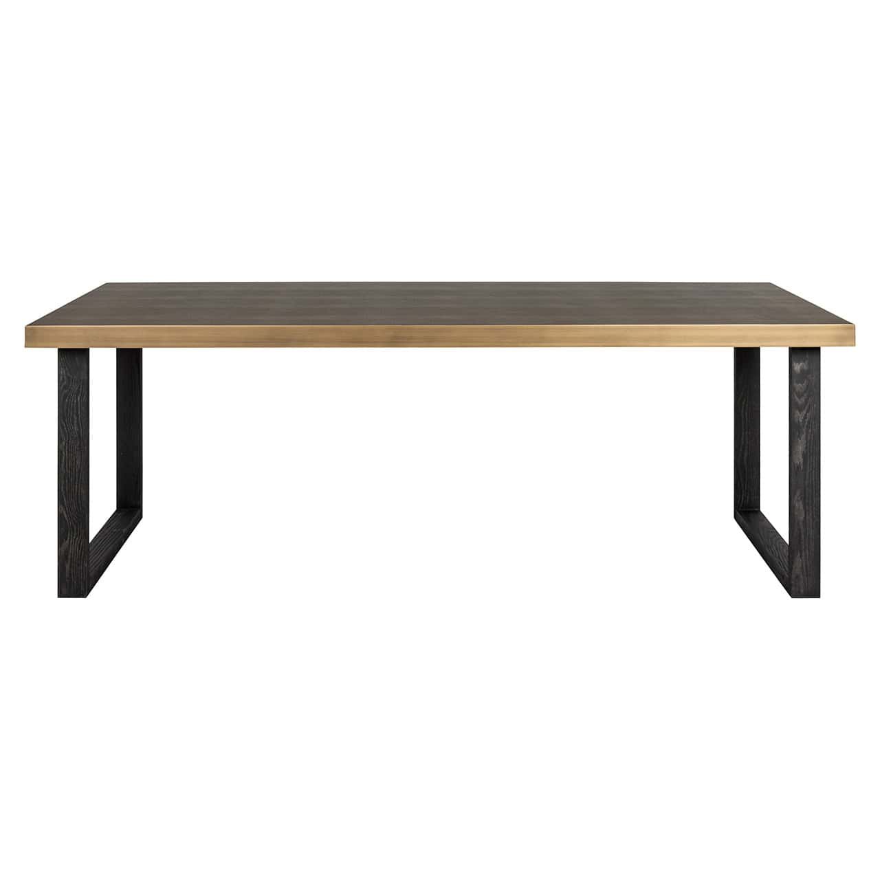 Mesa de comedor Bloomville 200 con cristal (marrón)