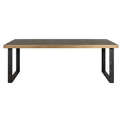 Mesa de comedor Bloomville 200 con cristal (marrón)