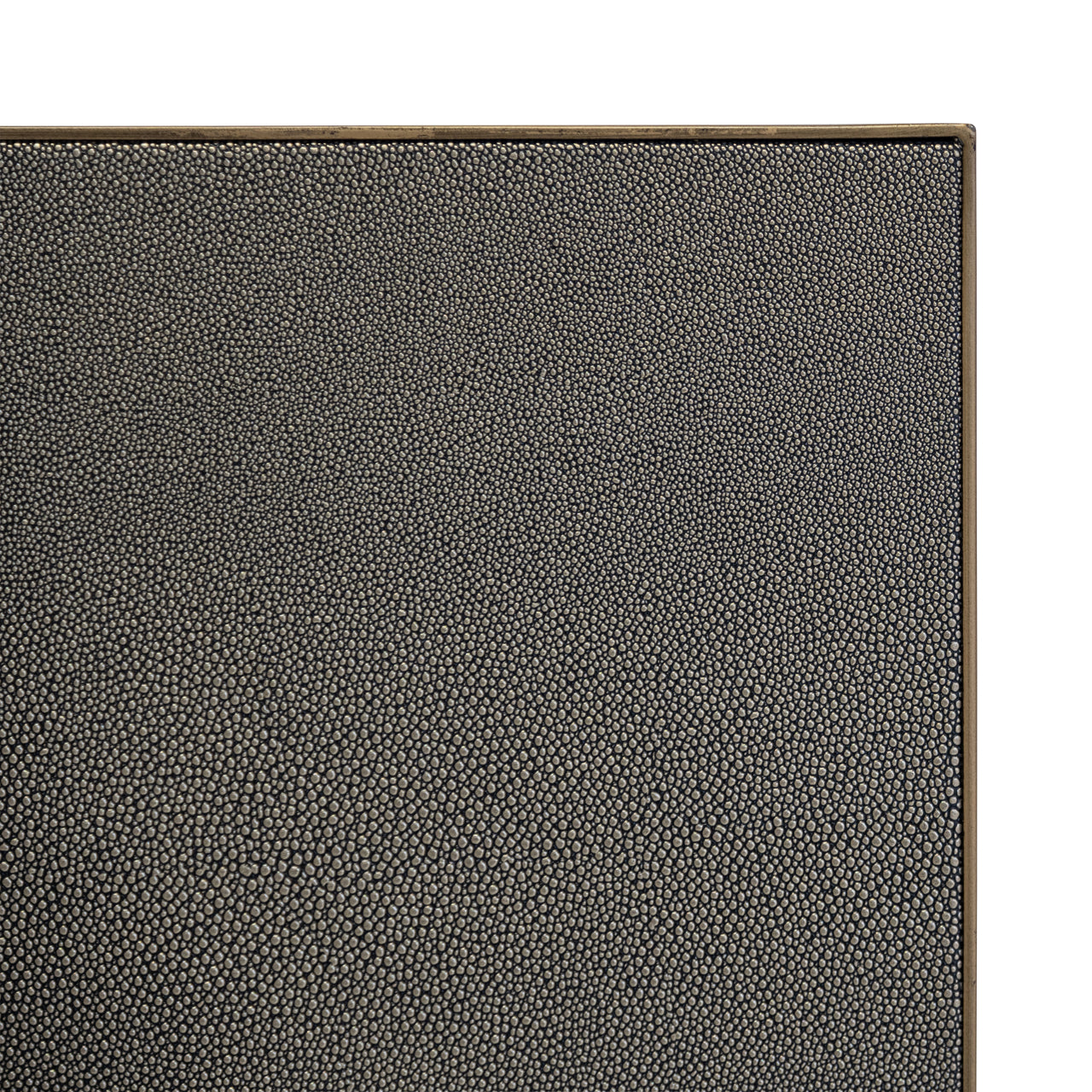 Dining table Bloomville brass shagreen incl. glass top 200