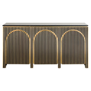 Sideboard Les Arcs brushed gold