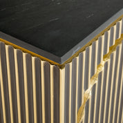 Sideboard Les Arcs brushed gold