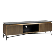 TV cabinet Ironville gold 2-doors
