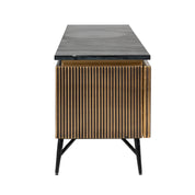 TV cabinet Ironville gold 2-doors