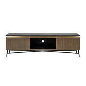 TV cabinet Ironville gold 2-doors
