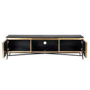 TV cabinet Ironville gold 2-doors