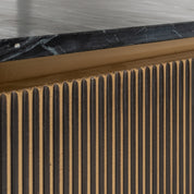 TV cabinet Ironville gold 2-doors