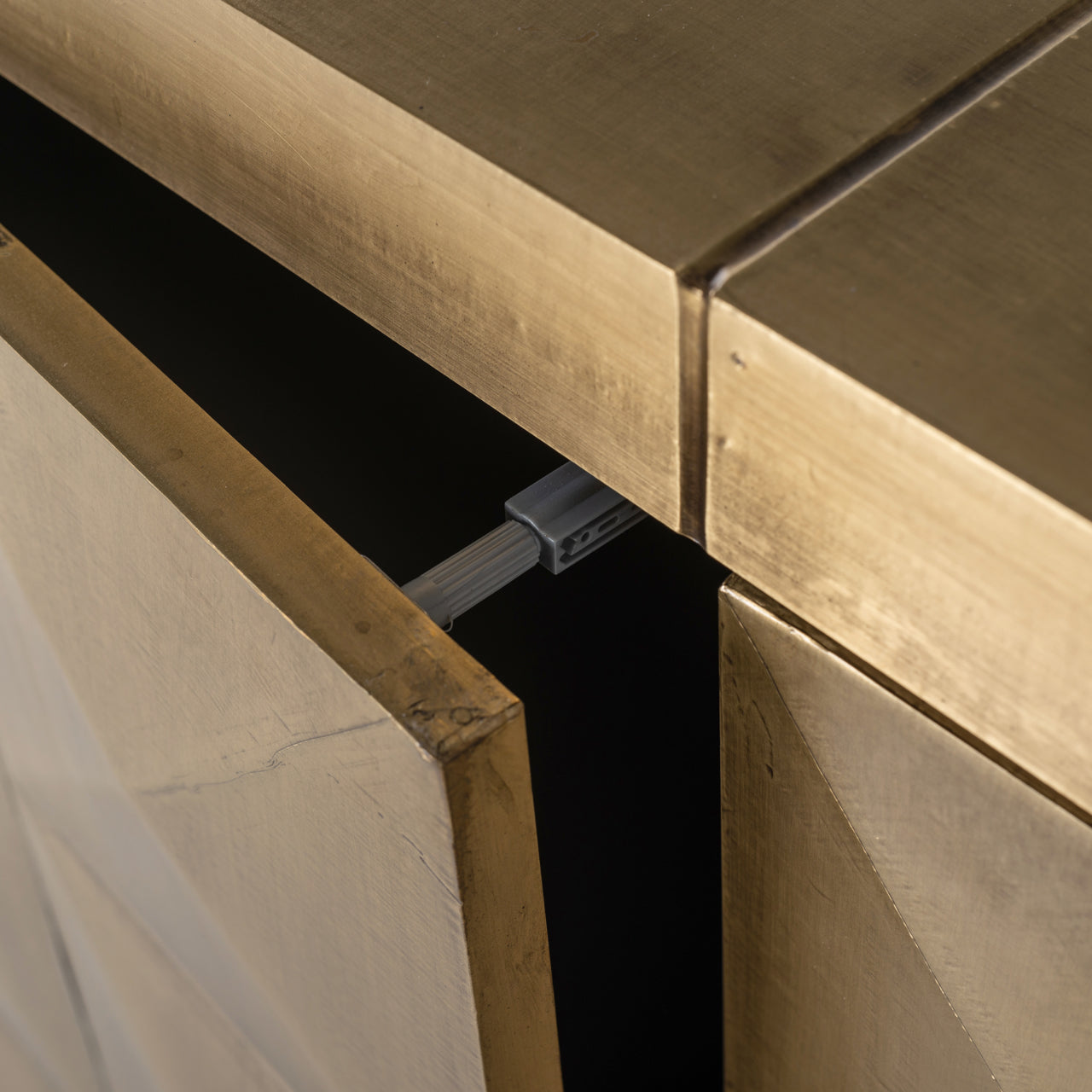 Sideboard Collada brushed gold 3-doors
