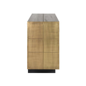 Sideboard Collada brushed gold 3-doors