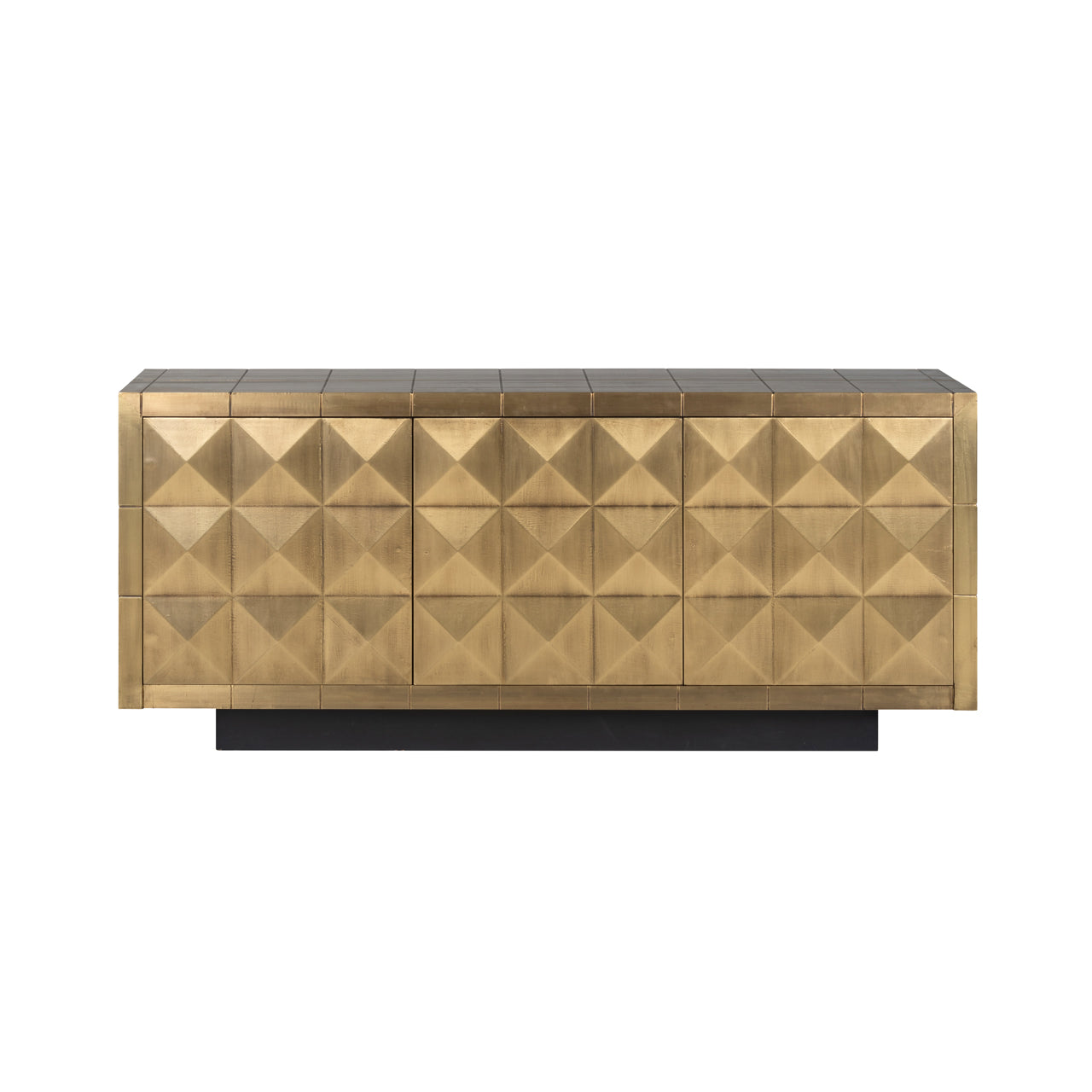 Sideboard Collada brushed gold 3-doors