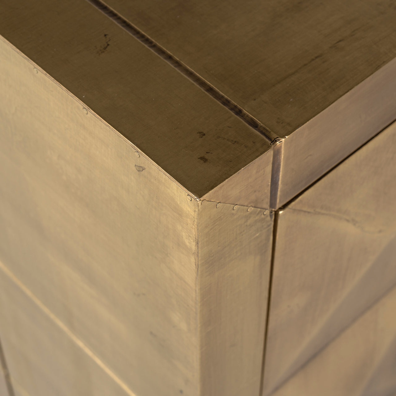 Sideboard Collada brushed gold 3-doors