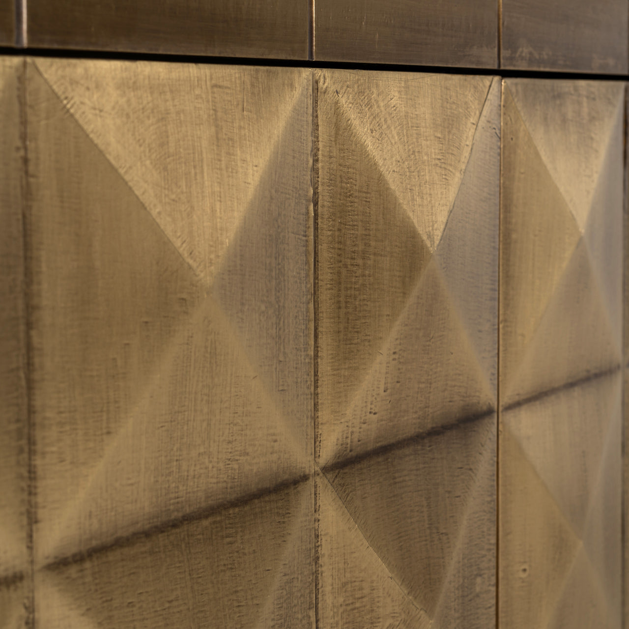 Sideboard Collada brushed gold 3-doors