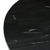Dining table Collada black/gold 130Ø