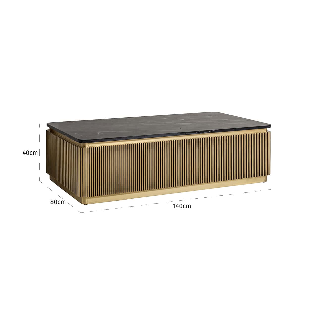 Mesa de centro Ironville (Oro)