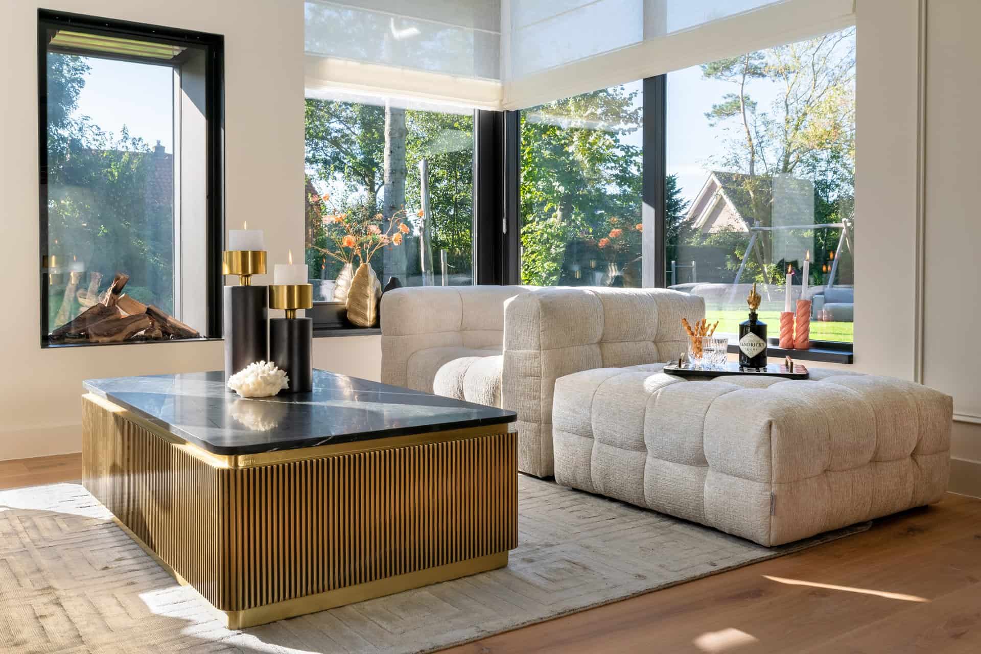 Mesa de centro Ironville (Oro)
