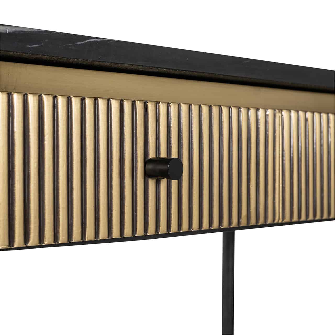 Console Ironville 2-drawers (Gold)