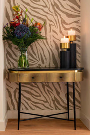 Console Ironville 2-drawers (Gold)