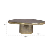 Mesa de centro Pulitzer (oro cepillado)