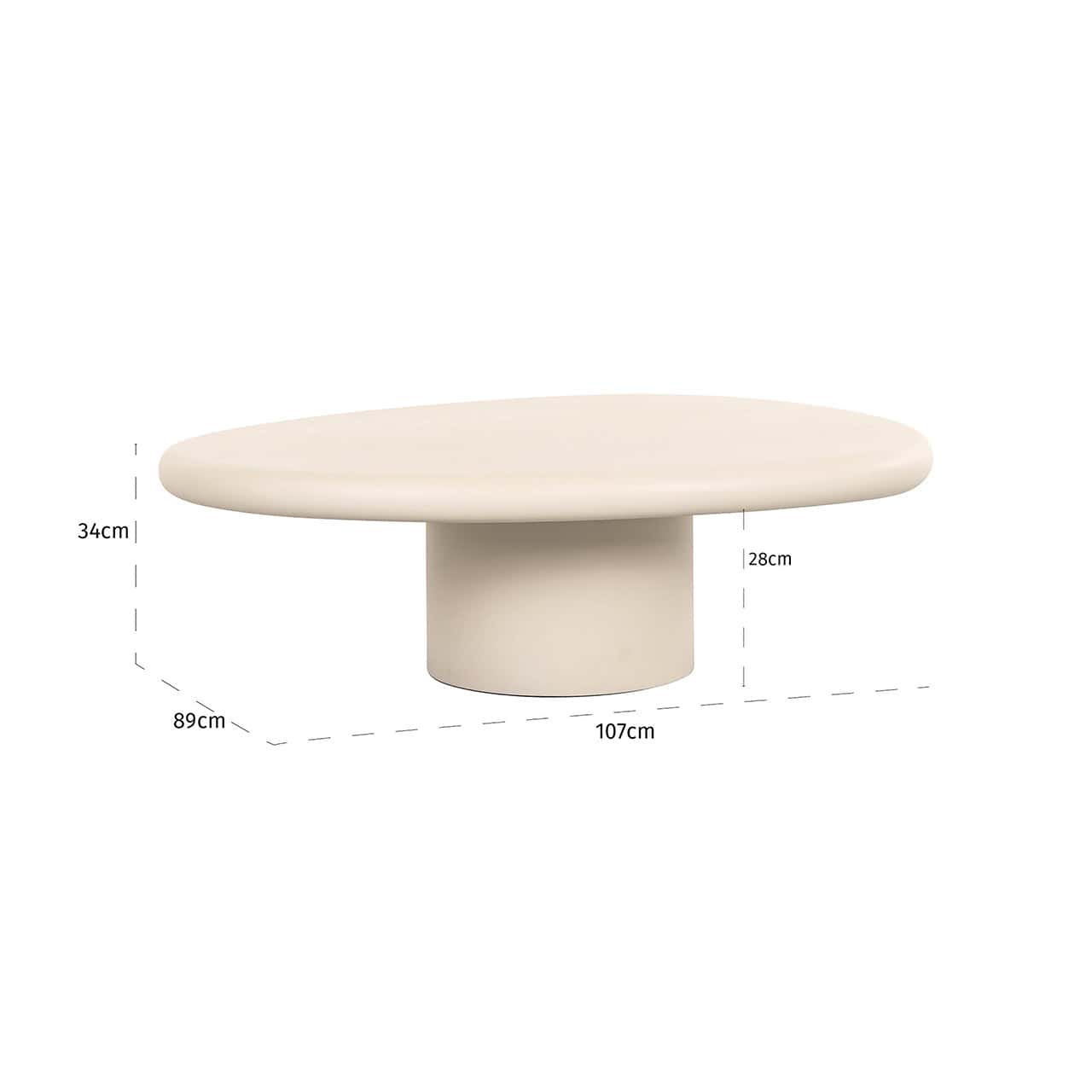 Mesa de centro Clayton (Beige)