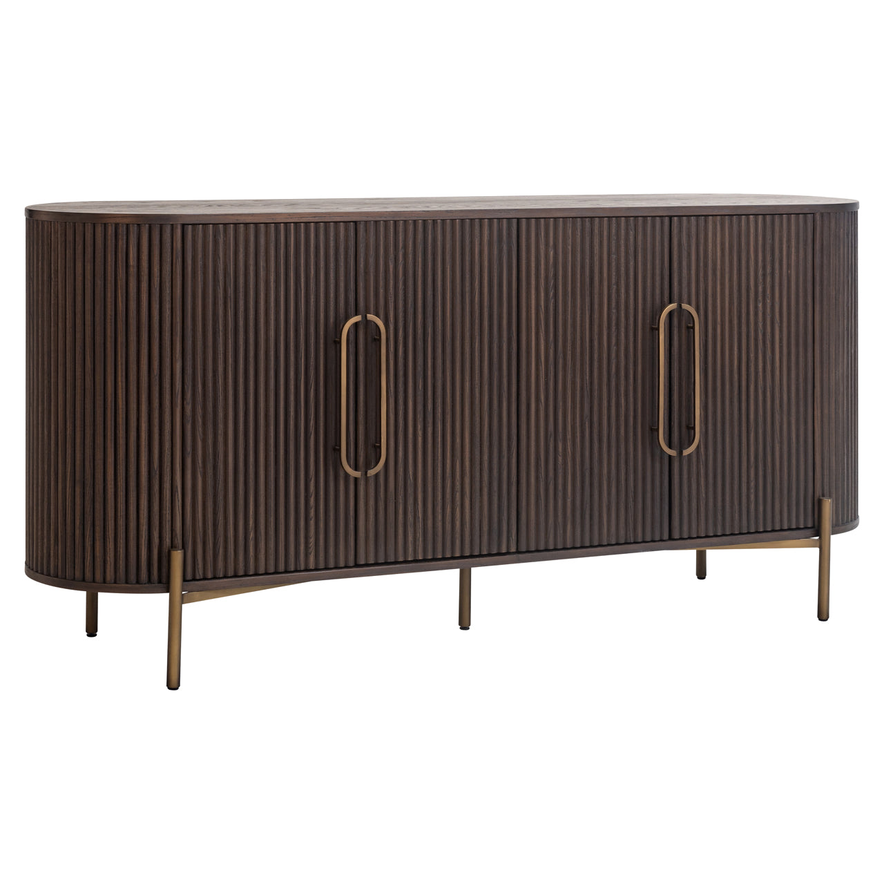 Sideboard Luxor brown 4-doors