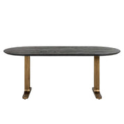 Mesa de comedor Revelin 235 (Negro/dorado)