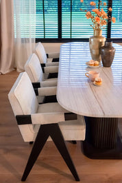 Jarrón Joah negro ahumado (humo)