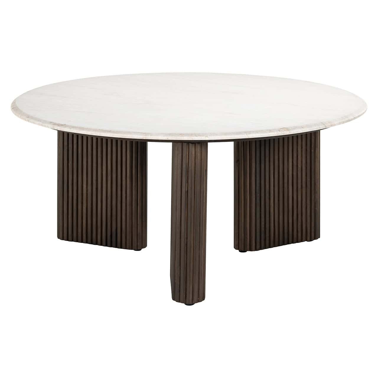 Mesa de centro Mayfield 90Ø (Blanca)