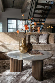 Jarrón Leia pequeño dorado (Oro)