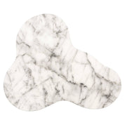 Mesa auxiliar Rockyard con aspecto de mármol para interior y exterior (blanca)