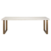 Mesa de comedor Whitebone latón 235 (Verona Grey)