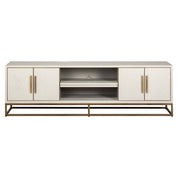 TV cabinet Whitebone brass 4-doors 200 (Verona Grey)