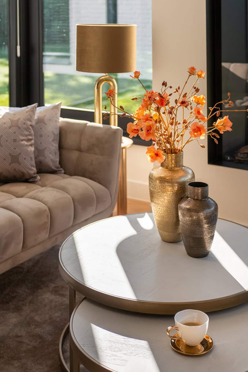 Jarrón Joah negro ahumado (humo)