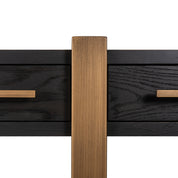 Console Cambon dark coffee 3-drawers