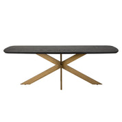 Dining table Cambon dark coffee danish oval 230
