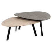 Mesa de centro Spencer, juego de 2 (beige)