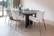 Dining table Fairmont black 270 (Dark coffee)