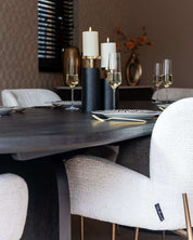 Dining table Fairmont black 270 (Dark coffee)
