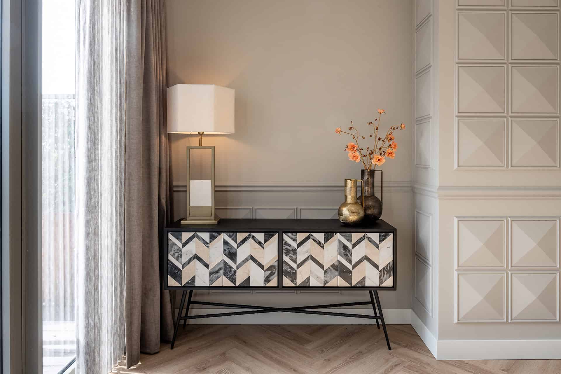 Jarrón Leia pequeño dorado (Oro)