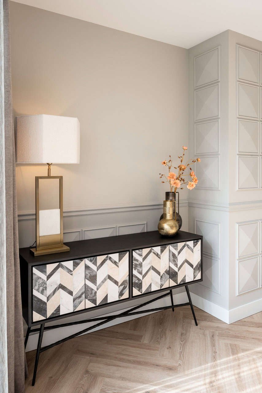 Jarrón Leia pequeño dorado (Oro)