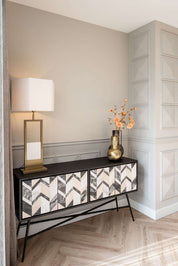 Jarrón Leia pequeño dorado (Oro)